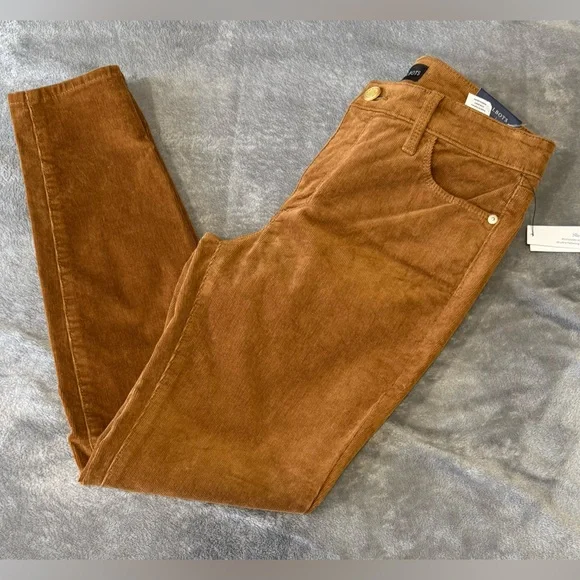 Talbots Caramel Brown Corduroy Ankle Pants - Picture 4 of 11